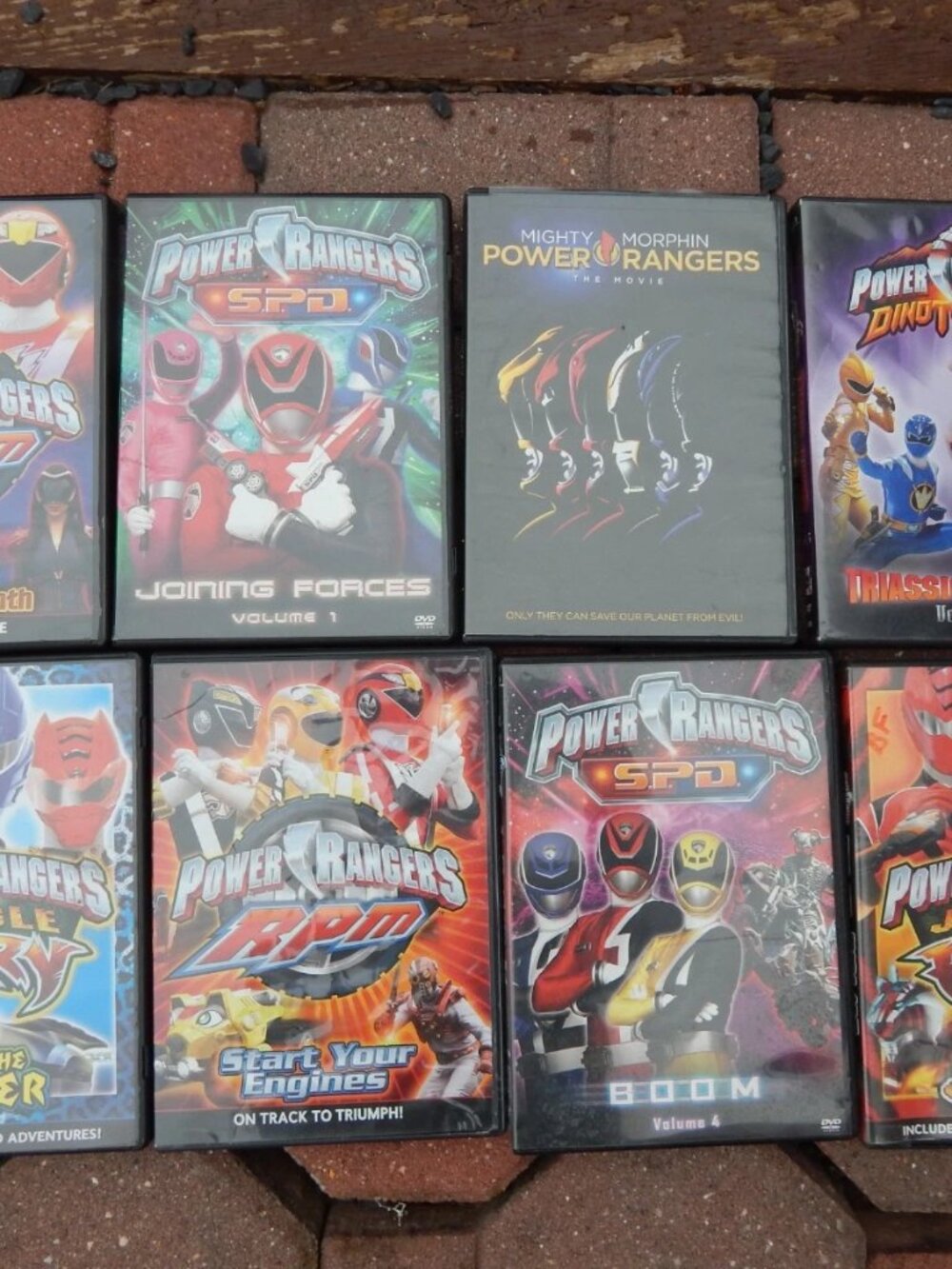 Lot Of 8 Mighty Morphin Power Rangers DVD Lot SPD JUNGLY FURY RPM Dino Thunder
